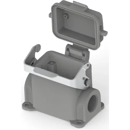 Gehäuse, Baugröße HB6, Aluminiumdruckguss, M20, abgewinkelt, Clip-Verriegelung, IP65, T1620062120-000 Nur Heute