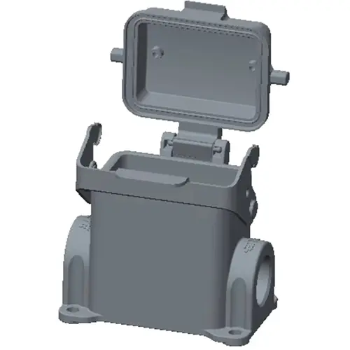 Gehäuse, Baugröße HB6, Aluminiumdruckguss, 2 x PG16, abgewinkelt, Clip-Verriegelung, IP65, T1620063216-000 Top-Seller