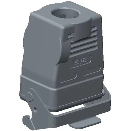 Gehäuse, Baugröße HB6, Aluminiumdruckguss, M25, gerade, Clip-Verriegelung, IP65, T1770063125-000 Kostenloser Rückversand