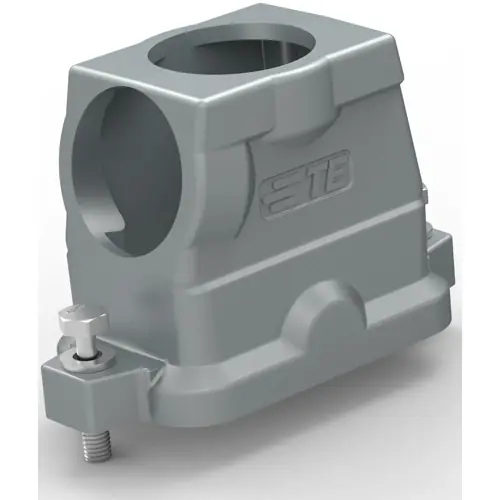 Abverkauf Gehäuse, Baugröße HB10, Aluminiumdruckguss, 2 x PG29, abgewinkelt/gerade, Schraubverriegelung, IP68, T1902101229-009