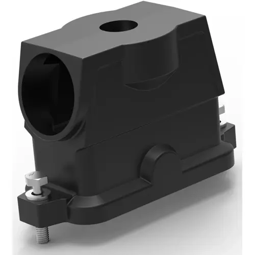 Markenprodukt Gehäuse, Baugröße HB16, Aluminiumdruckguss, 2 x M20/M40, abgewinkelt/gerade, Schraubverriegelung, IP68, T1902164020-109