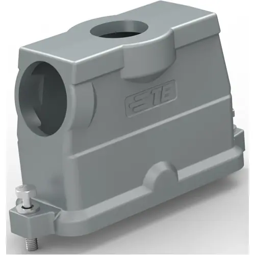 Gehäuse, Baugröße HB24, Aluminiumdruckguss, 2 x M40/M32, abgewinkelt/gerade, Schraubverriegelung, IP68, T1902243240-009 Jetzt Kaufen