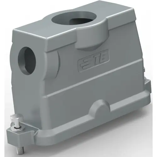 Gehäuse, Baugröße HB24, Aluminiumdruckguss, 2 x M40/M25, abgewinkelt/gerade, Schraubverriegelung, IP68, T1902244025-009 Begrenztes Angebot