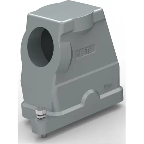 Markenprodukt Gehäuse, Baugröße HB6, Aluminiumdruckguss, M40, abgewinkelt, Schraubverriegelung, IP68, T1910061140-009