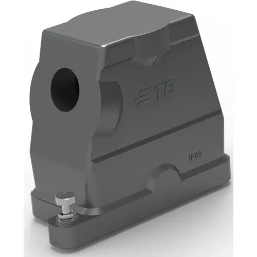 Schneller Versand Gehäuse, Baugröße HB10, Aluminiumdruckguss, M25, abgewinkelt, Schraubverriegelung, IP68, T1910102125-009