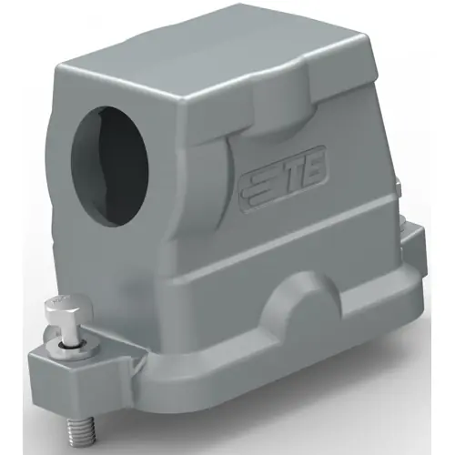 Sonderangebot Gehäuse, Baugröße HB10, Aluminiumdruckguss, PG21, abgewinkelt, Schraubverriegelung, IP68, T1912101121-009