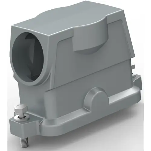 Letzte Chance Gehäuse, Baugröße HB16, Aluminiumdruckguss, M40, abgewinkelt, Schraubverriegelung, IP68, T1912161140-009