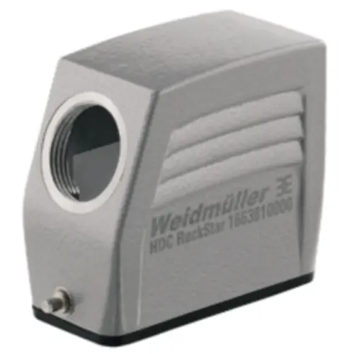 Abverkauf Tüllengehäuse, Baugröße A10, Aluminiumdruckguss, M20, abgewinkelt, Längsbügelverriegelung, IP65, 1967660000