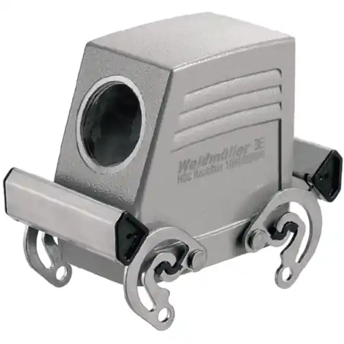 Top-Seller Tüllengehäuse, Baugröße D24, Aluminiumdruckguss, M25, abgewinkelt, Querbügelverriegelung, IP65, 1787260000