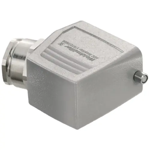 Tüllengehäuse, Baugröße D24, Aluminiumdruckguss, M32, abgewinkelt, Längsbügelverriegelung, IP65, 1787270000 Abverkauf