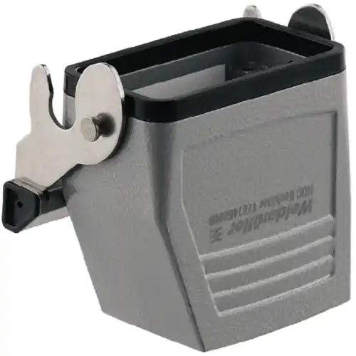 Jetzt Kaufen Tüllengehäuse, Baugröße D24, Aluminiumdruckguss, M25, gerade, Längsbügelverriegelung, IP65, 1787460000