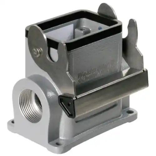 Direktkauf Aufbaugehäuse, Baugröße D16, Aluminiumdruckguss, 2 x M25, abgewinkelt, Längsbügelverriegelung, IP65, 1787520000