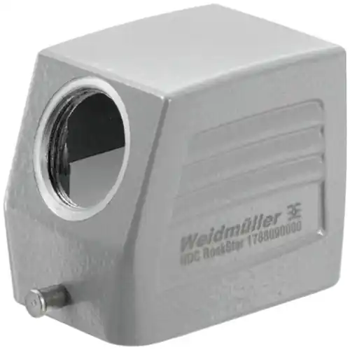 Preisreduziert Tüllengehäuse, Baugröße B6, Aluminiumdruckguss, M20, abgewinkelt, Längsbügelverriegelung, IP65, 1788100000