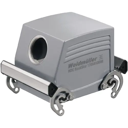 Tüllengehäuse, Baugröße B32, Aluminiumdruckguss, M32, abgewinkelt, Querbügelverriegelung, IP65, 1788410000 Highlight