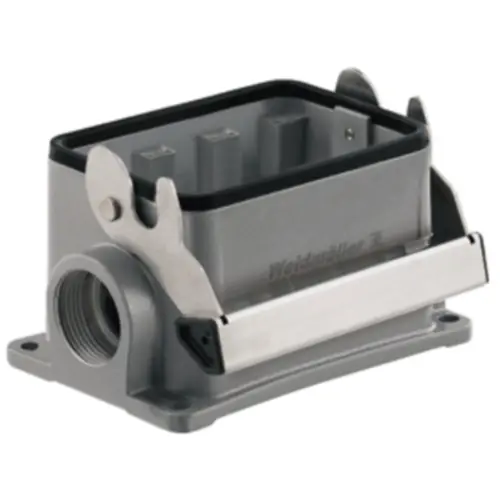 Aufbaugehäuse, Baugröße A48, Aluminiumdruckguss, 2 x M32, abgewinkelt, Längsbügelverriegelung, IP65, 1788570000 Preiswert