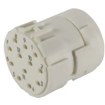 Beliebt Buchseneinsatz, 12-polig für M23 Rundsteckverbinder, 09151123111