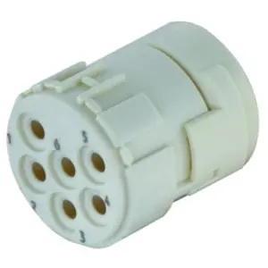Buchseneinsatz, 6-polig, Crimpanschluss, gerade für Rundsteckverbinder M23, 09151063101 Echt