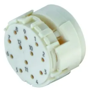 Garantierte Lieferung Steckereinsatz, 12-polig, Crimpanschluss, gerade für Rundsteckverbinder M23, 09151123001