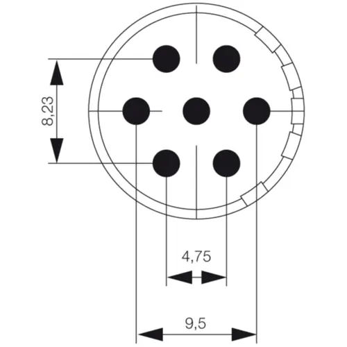 Buchseneinsatz, M23, 7-polig, 1224080000 Garantierte Lieferung