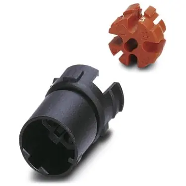 Kontaktträger, M12, 4-polig, Kodierung D, Stift, 1440944 Zertifiziert