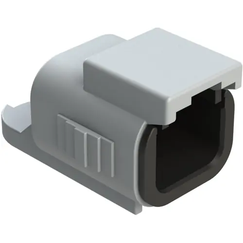 Schutzkappe, rechteckig, grau, IP68 für Stecker, gerade, Serie ATM, ATM06-2S-CAP Super-Preis