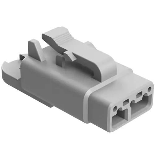 Geprüft Schutzkappe, rechteckig, grau, IP68 für Kabelstecker, gerade, Serie ATM, ATM04-3P-CAP
