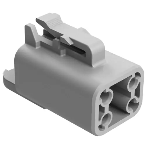 Schutzkappe, rechteckig, grau, IP68 für Buchse, gerade, Serie ATP, ATP04-4P-CAP Zertifiziert