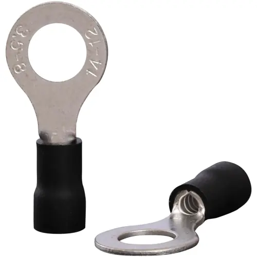 Isolierter Ringkabelschuh, 2,5-4,0 mm², 8.5 mm, M8, schwarz, 22C454, Packung mit 100 Stück Nur Für Kurze Zeit