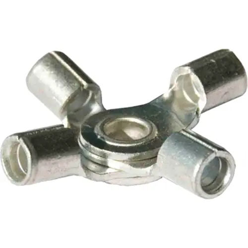 Unisolierter 4-fach Kabelschuh, 0,5-1,0 mm², AWG 22 bis 18, 4 mm, M4, metall, 3509A4 Versand Am Gleichen Tag