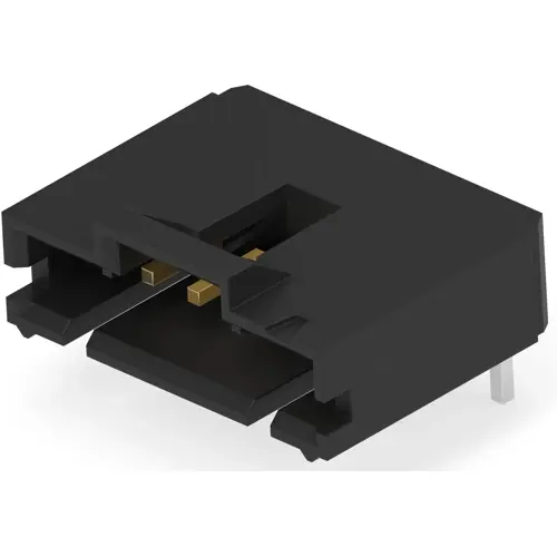 Stiftleiste, 6-polig, RM 2.54 mm, abgewinkelt, schwarz, 5-103635-5 Neuheit