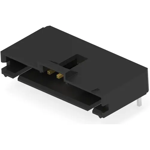 Stiftleiste, 10-polig, RM 2.54 mm, gerade, schwarz, 6-104935-0 Top-Seller