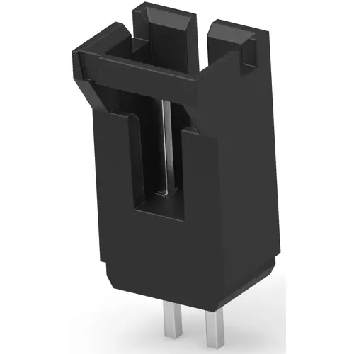 Stiftleiste, 2-polig, RM 2.54 mm, gerade, schwarz, 5-103669-1 Top-Preis