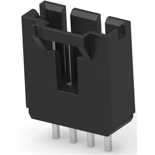 Preisreduziert Stiftleiste, 4-polig, RM 2.54 mm, gerade, schwarz, 5-103669-3