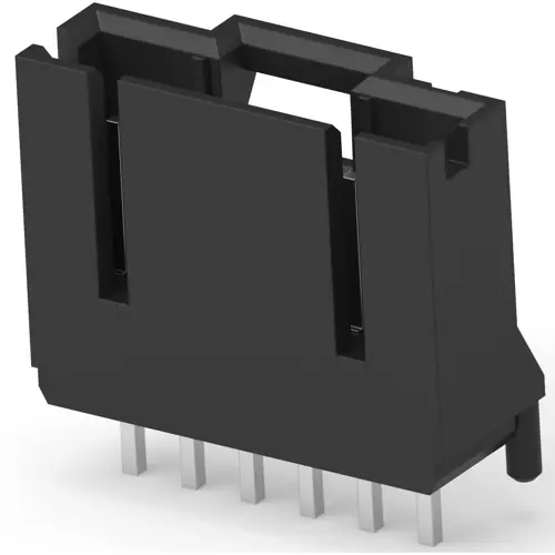 Sichere Zahlung Stiftleiste, 6-polig, RM 2.54 mm, gerade, schwarz, 5-104450-5
