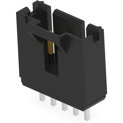 Stiftleiste, 5-polig, RM 2.54 mm, gerade, schwarz, 103638-4 Nur Heute