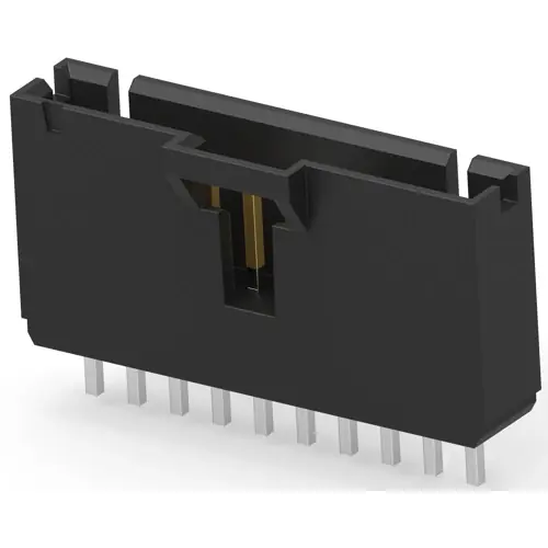 Geprüft Stiftleiste, 10-polig, RM 2.54 mm, gerade, schwarz, 5-103735-9