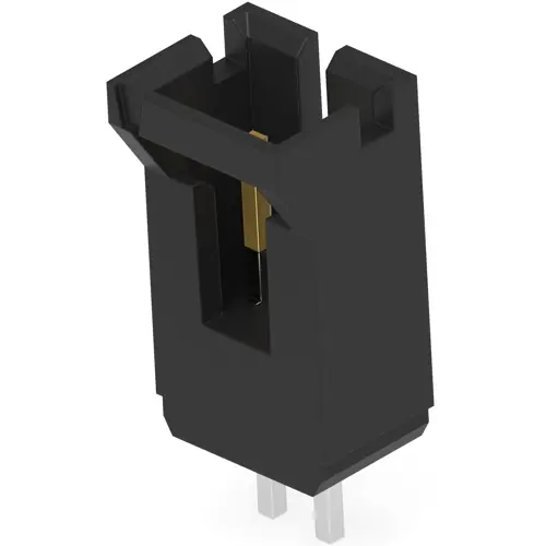 Sale Stiftleiste, 2-polig, RM 2.54 mm, gerade, schwarz, 5-104363-1