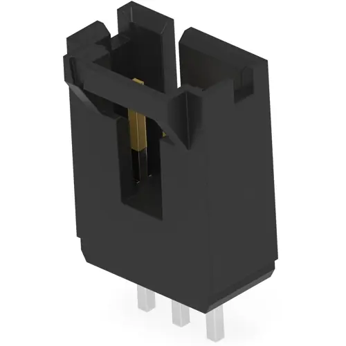 Top-Seller Stiftleiste, 3-polig, RM 2.54 mm, gerade, schwarz, 5-104363-2