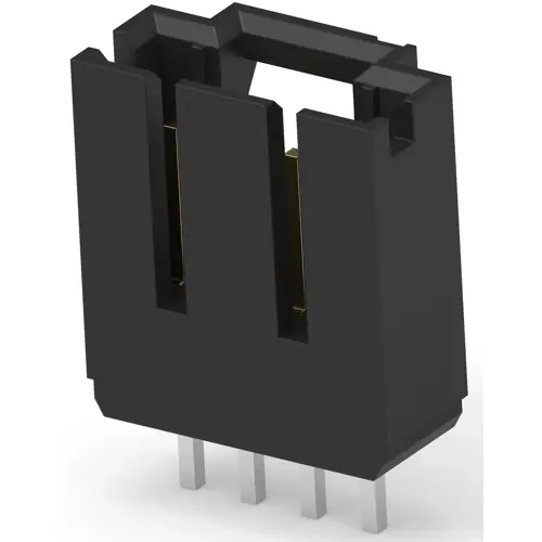 Sonderangebot Stiftleiste, 4-polig, RM 2.54 mm, gerade, schwarz, 5-104363-3