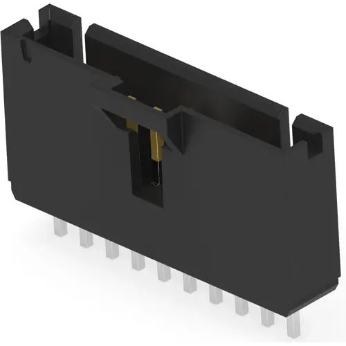 Stiftleiste, 10-polig, RM 2.54 mm, gerade, schwarz, 5-104363-9 Sale