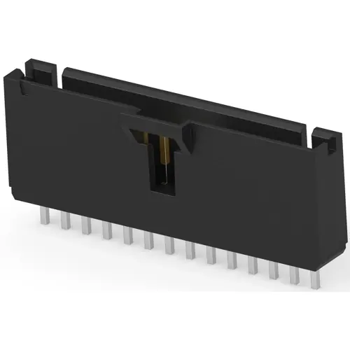 Stiftleiste, 14-polig, RM 2.54 mm, gerade, schwarz, 6-104910-3 Kostenloser Versand