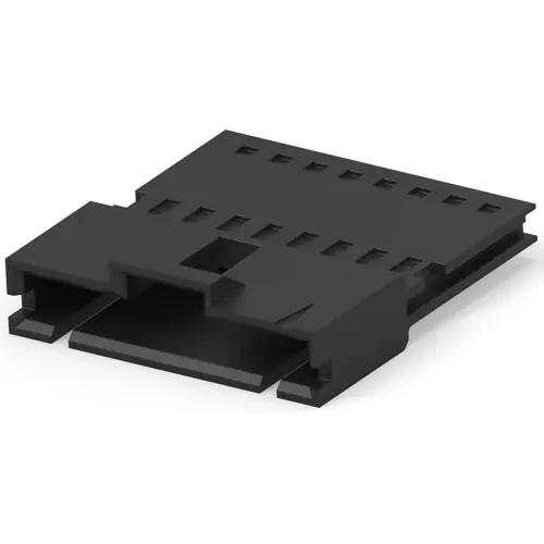 Steckergehäuse, 8-polig, RM 2.54 mm, gerade, schwarz, 103653-7 Direkt Vom Hersteller