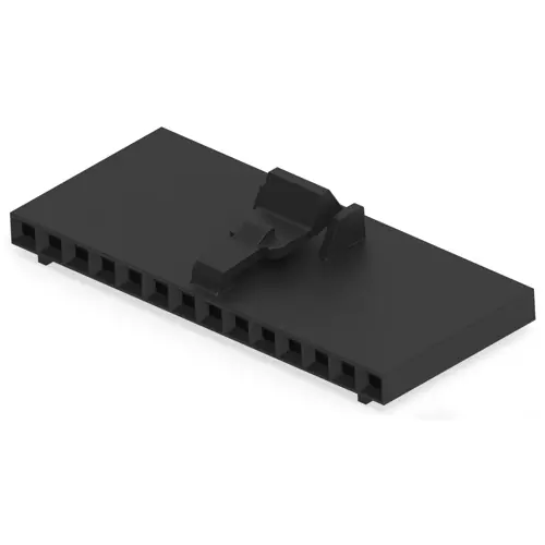 Buchsengehäuse, 14-polig, RM 2.54 mm, gerade, schwarz, 1-104257-3 Direktkauf