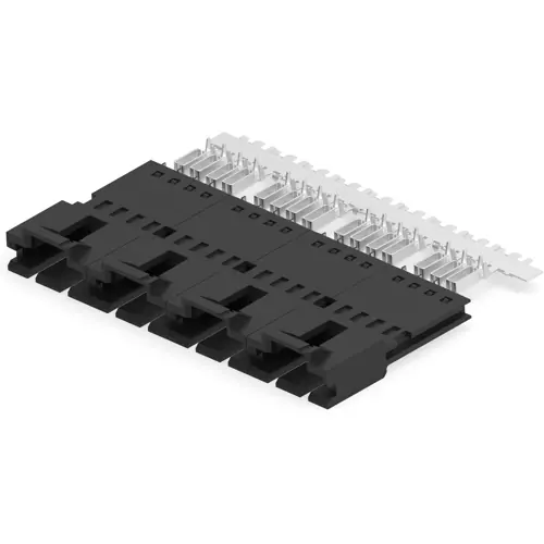 Finale Aktion Stiftleiste, 4-polig, RM 2.54 mm, gerade, schwarz, 5-103948-3