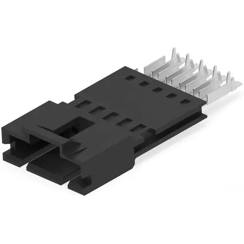 Neu Stiftleiste, 5-polig, RM 2.54 mm, gerade, schwarz, 5-103945-4