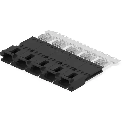 Stiftleiste, 3-polig, RM 2.54 mm, gerade, schwarz, 5-103948-2 Top-Angebot