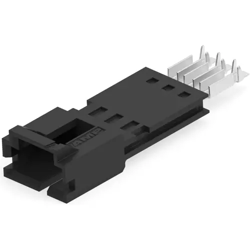 Stiftleiste, 3-polig, RM 2.54 mm, gerade, schwarz, 5-103944-2 Top-Preis