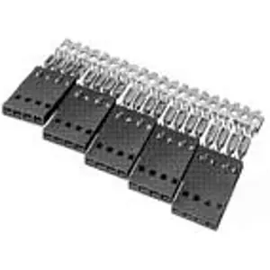 Solange Der Vorrat Reicht Buchsenleiste, 6-polig, RM 2.54 mm, gerade, schwarz, 5-104439-5