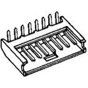 Stiftleiste, 10-polig, RM 2.54 mm, abgewinkelt, schwarz, 280381-2 Zertifiziert