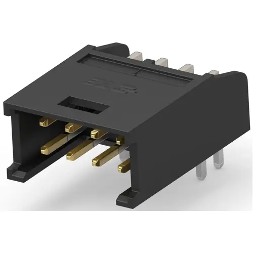 Stiftleiste, 8-polig, RM 2.54 mm, abgewinkelt, schwarz, 280389-2 Bestpreis